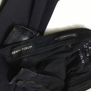 Denim Forum Nico mid rise skinny crop worn twice